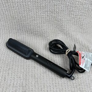 TYMO RING Hair Straightening Brush Ionic Ceramic Flat Iron Black Purple HC100